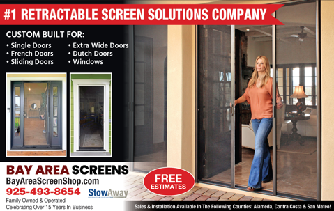 Custom retractable screens for homes.